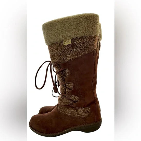 UGG Australia Torrey Woven
Winter Boots Women’s Size 8
39 Brown Leather Wool - Picture 3 of 11